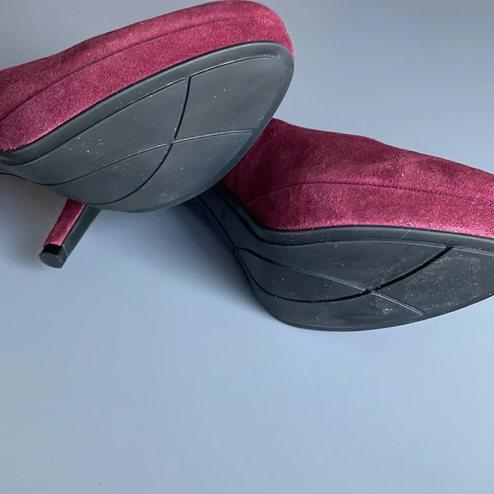 Marc Fischer Sydney Burgundy Heels Size 6M - Picture 7 of 11